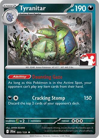 Journey Together Tyranitar [Prize-Pack] Pokémon card